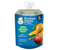 Gerber deserek w tubce jabłko marchewka mango gramatura